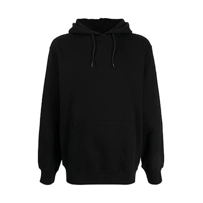 Yohji Yamamoto New Era FW21 Slogan Black Pullover Hoodie Unisex HX-T86-985-1