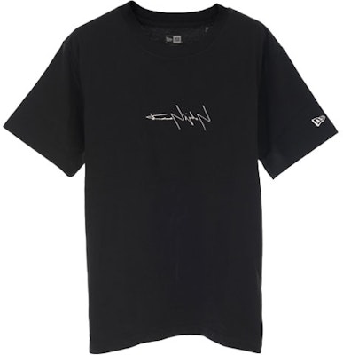 ヨウジヤマモト x ニューエラ グラフィティプリント 黒 半袖Tシャツ メンズ HN-T98-082 Lookbook ヨウジヤマモト x ニューエラ グラフィティプリント 黒 半袖Tシャツ メンズ HN-T98-082