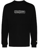 Yohji Yamamoto x New Era Logo Embroidered Long Sleeve T-Shirt Unisex Black. HX-T83-984-01 Yohji Yamamoto x New Era Logo Embroidered Long Sleeve T-Shirt Unisex Black. HX-T83-984-01