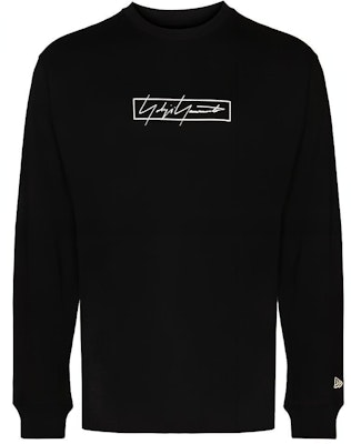 ヨウジヤマモト x ニューエラ ロゴ刺繍 長袖 Tシャツ ユニセックス ブラック HX-T83-984-01 Buy ヨウジヤマモト x ニューエラ ロゴ刺繍 長袖 Tシャツ ユニセックス ブラック HX-T83-984-01