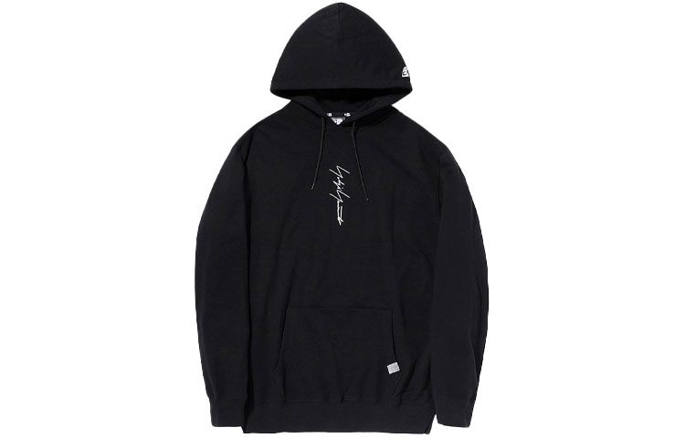 Yohji Yamamoto New Era SS22 Logo Signature Hoodie Unisex Black HG-T98-998-2