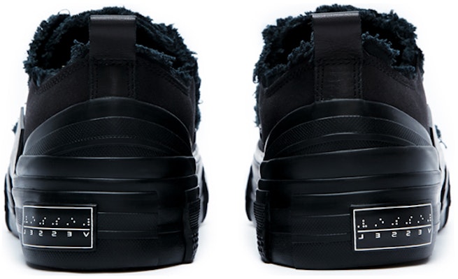 xVESSEL Yohji Yamamoto x Denim Low-Top Sneakers 'Black' HD-E07-860 Shop xVESSEL Yohji Yamamoto x Denim Low-Top Sneakers 'Black' HD-E07-860