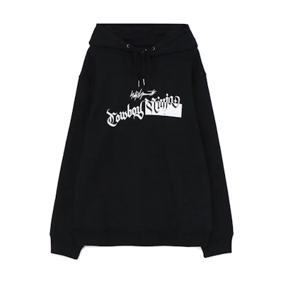 Yohji Yamamoto xVESSEL FW23 Letter Print Hoodie Pullover Black T64-076-1