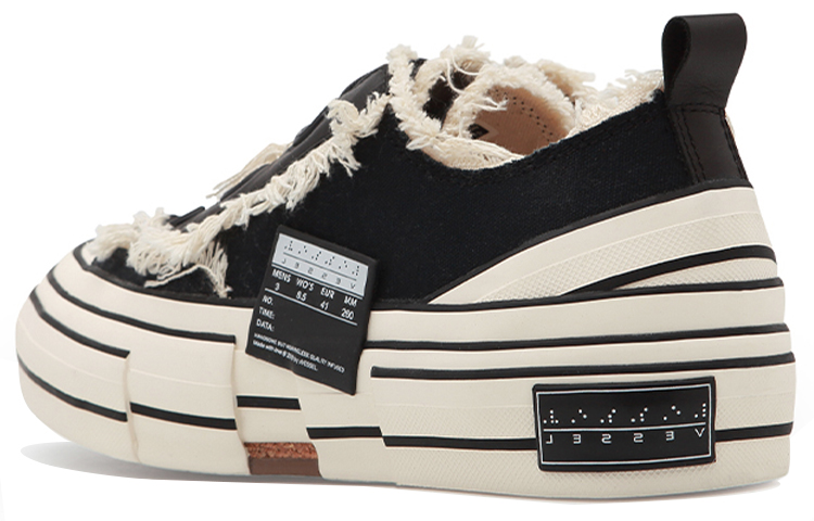 Lookbook 山本耀司 x xVESSEL G.O.P. 低幫防滑耐磨板鞋 男女同款 黑白