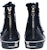xVESSEL Yohji Yamamoto Rendah 'Tassel Sequin Reflective Straps Tinggi-Atas Hitam' FR-E05-864-1