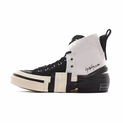 xVESSEL Yohji Yamamoto Mid Top Sneaker 'Black White'