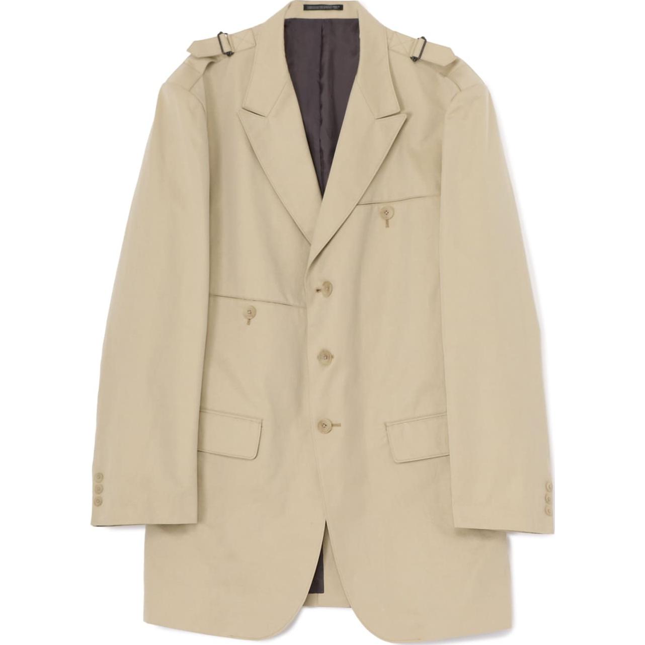 Yohji Yamamoto Y's for Men FW24 Light Brown Casual Loose-Fit Long Sleeve Jacket MO-J08-014-1