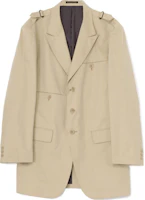 Yohji Yamamoto Y's for Men FW24 Light Brown Casual Loose-Fit Long Sleeve Jacket MO-J08-014-1 Yohji Yamamoto Y's for Men FW24 Light Brown Casual Loose-Fit Long Sleeve Jacket MO-J08-014-1