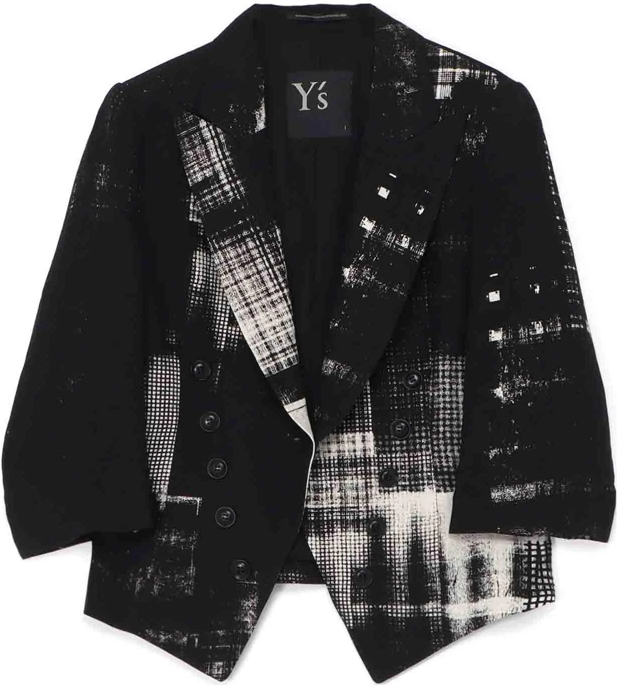 yohji-yamamoto-y-s-ss-24-plaid-print-single-breasted-jacket-beige-unisex-yy-j04-329-1