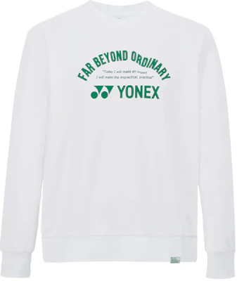 Yonex 75th Anniversary Crewneck Sweatshirt Unisex Putih Retro Logo Print 30072AEX-011 Buy Yonex 75th Anniversary Crewneck Sweatshirt Unisex Putih Retro Logo Print 30072AEX-011
