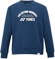 Yonex 75th Anniversary Retro Logo Sweatshirt Navy Blue Unisex Crewneck 30072AEX-170 Yonex 75th Anniversary Retro Logo Sweatshirt Navy Blue Unisex Crewneck 30072AEX-170