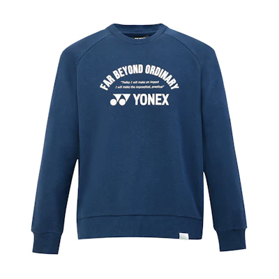 Yonex 75th Anniversary Retro Logo Sweatshirt Navy Blue Unisex Crewneck 30072AEX-170