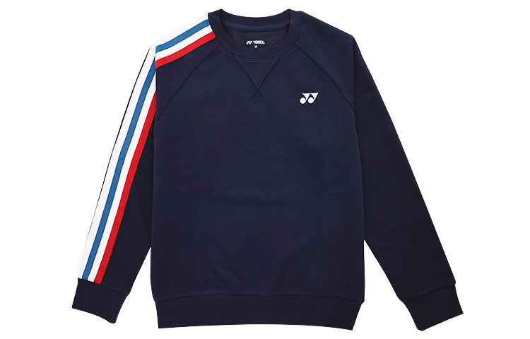 Yonex Asymmetric Logo Print Long-Sleeve Pullover Sweatshirt 130033BCR