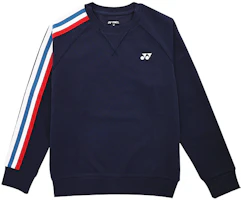 Yonex Asymmetric Logo Print Long-Sleeve Pullover Sweatshirt 130033BCR Yonex Asymmetric Logo Print Long-Sleeve Pullover Sweatshirt 130033BCR