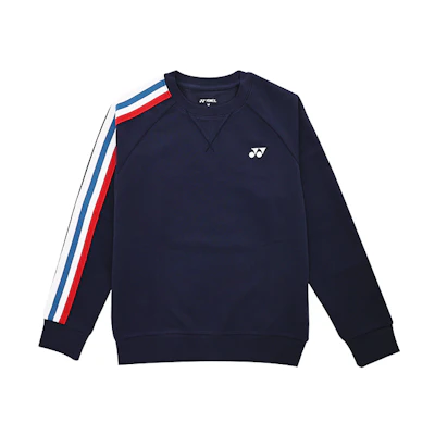 Yonex Asymmetric Logo Print Long-Sleeve Pullover Sweatshirt 130033BCR
