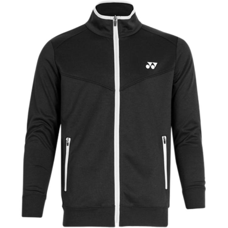 Yonex Black Logo Print Zipper Training Jacket 150138BCR-007