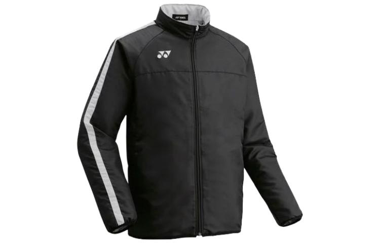 Yonex Black Long-Sleeve Jacket with Logo and Stand Collar FW7001-007
