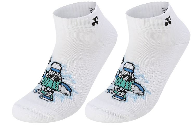 Yonex Cartoon Jacquard Mid-Calf Socks 2-Pack 145123BCR
