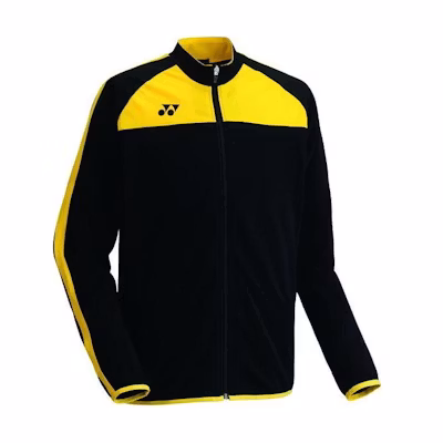 Yonex Colorblock Logo Print Yellow Jacket - Unisex Long Sleeve Tennis Apparel FW5007-007
