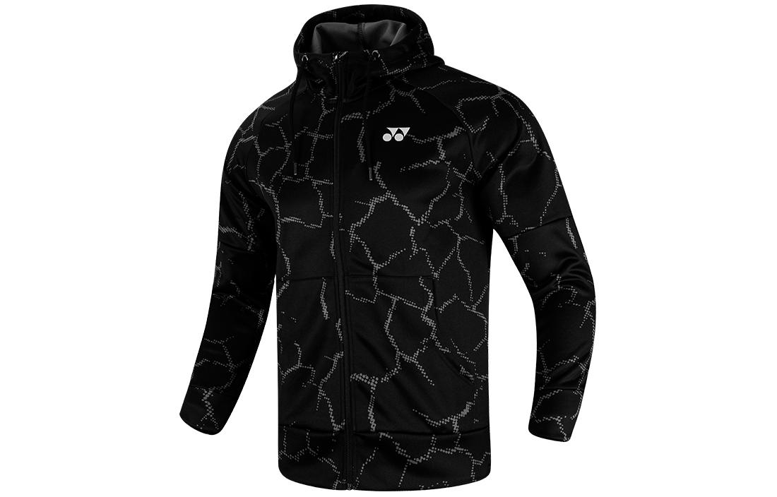 Yonex Full-Print Hoodie Zip Casual Jacket Men’s Long-Sleeve Coat 150162BCR