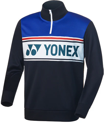 yonex-half-zip-sweatshirt-black-with-contrasting-logo-stripes-150179-bcr-007