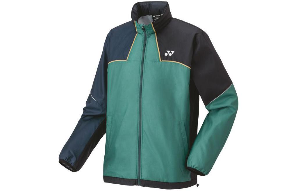 Yonex High Neck Zip-Up Long Sleeve Jacket Unisex Green 70095-267