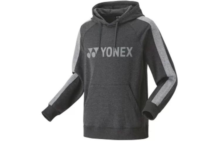 Yonex Hoodie Pullover with Logo Print - Dark Gray 30078-036