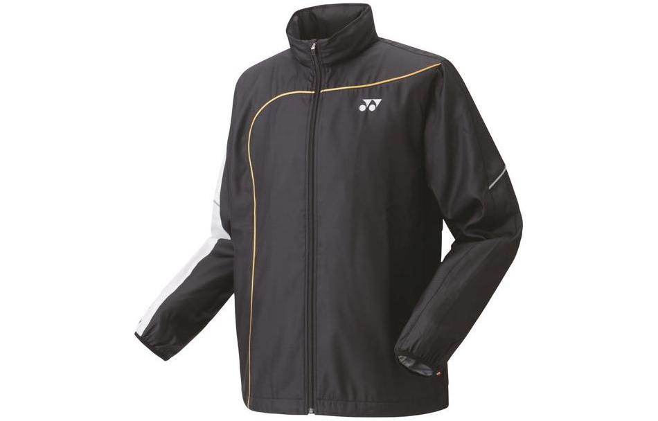Yonex Logo Print Stand Collar Zip Jacket Unisex Black 70081-243