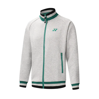 Yonex Long-Sleeve Jacket with Striped Trim and Logo Patch 150132BCR-275