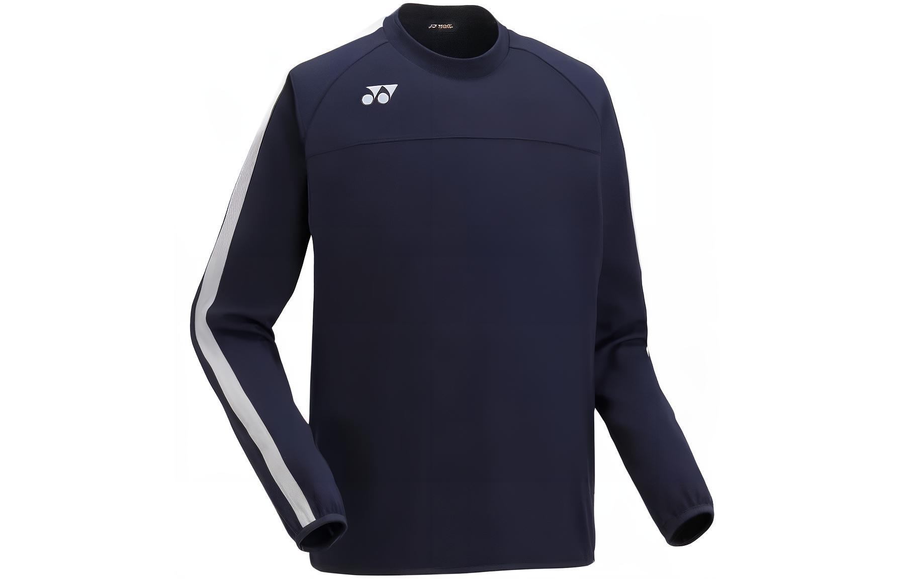Yonex Navy Blue Crewneck Pullover Fitted Long-Sleeve Sweatshirt FW5006-019