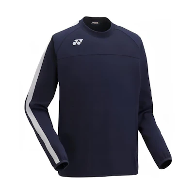 Yonex Navy Blue Crewneck Pullover Fitted Long-Sleeve Sweatshirt FW5006-019