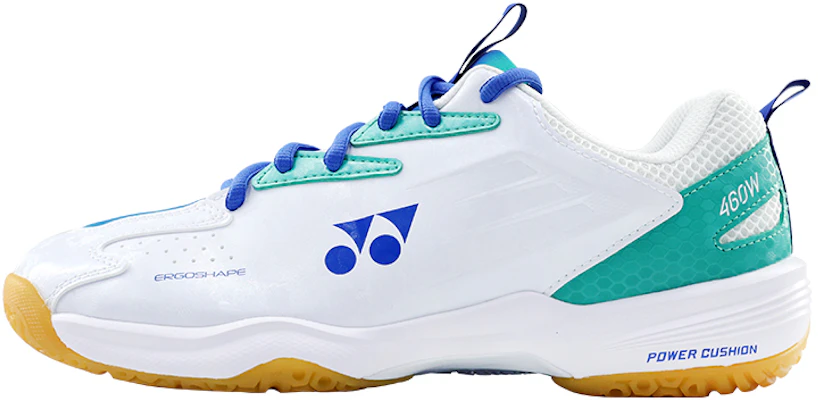 YONEX Power Cushion 460CR Zapatillas Bádminton Anchas Blanco/Azul Corte Bajo SHB460WCR White and Blue Buy YONEX Power Cushion 460CR Zapatillas Bádminton Anchas Blanco/Azul Corte Bajo SHB460WCR White and Blue