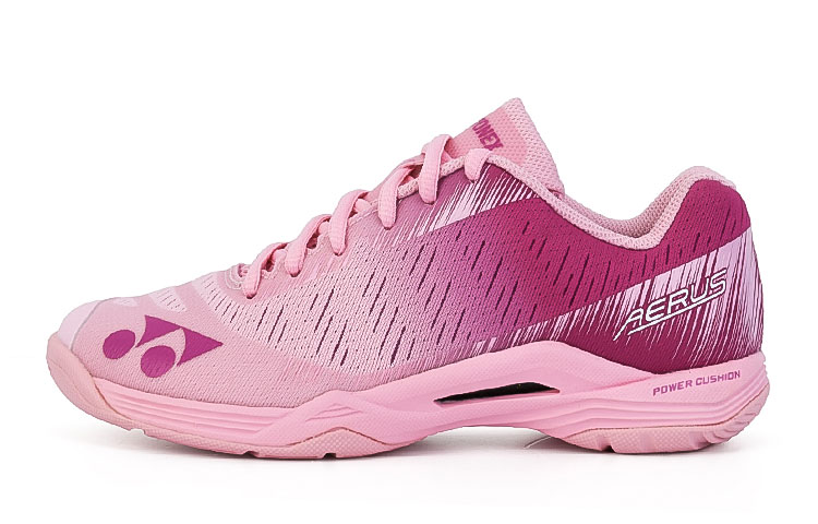 YONEX Power Cushion AERUS Z Pink Gradient Low-Top Badminton Shoes . SHBAZLAEX Soft Pink Powder