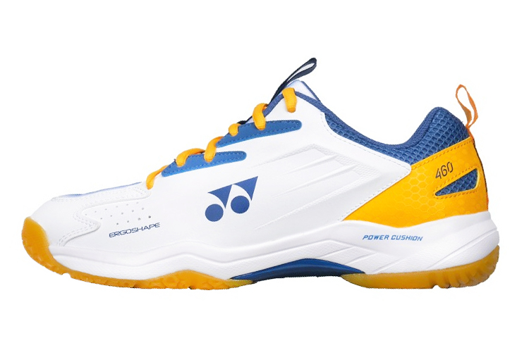 YONEX Power Cushion Badminton Shoes White/Navy - Lightweight & Durable. SHB460CR White Indigo Blue