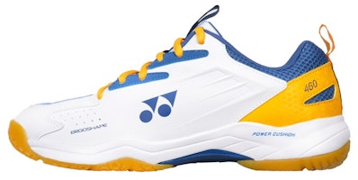YONEX Power Cushion Badminton Shoes White/Navy - Lightweight & Durable. SHB460CR White Indigo Blue YONEX Power Cushion Badminton Shoes White/Navy - Lightweight & Durable. SHB460CR White Indigo Blue