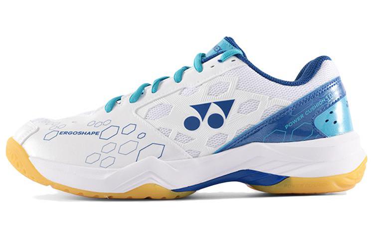 YONEX Power Cushion White Blue Badminton Shoes Anti-Slip Low Top SHB101CR White Blue