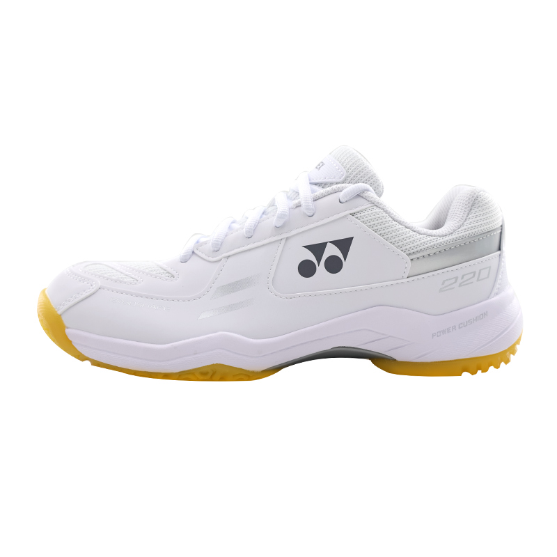 Yonex Power Cushion White/Silver Low-Top Badminton Shoes - Comfort & Durability SHB220CR Silver Edition