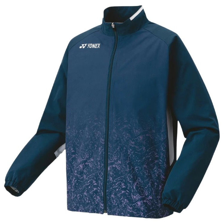 Yonex Printed Zip-Up Jacket Pearl Navy Blue Long Sleeve 70089-756