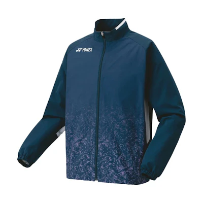 Yonex Printed Zip-Up Jacket Pearl Navy Blue Long Sleeve 70089-756