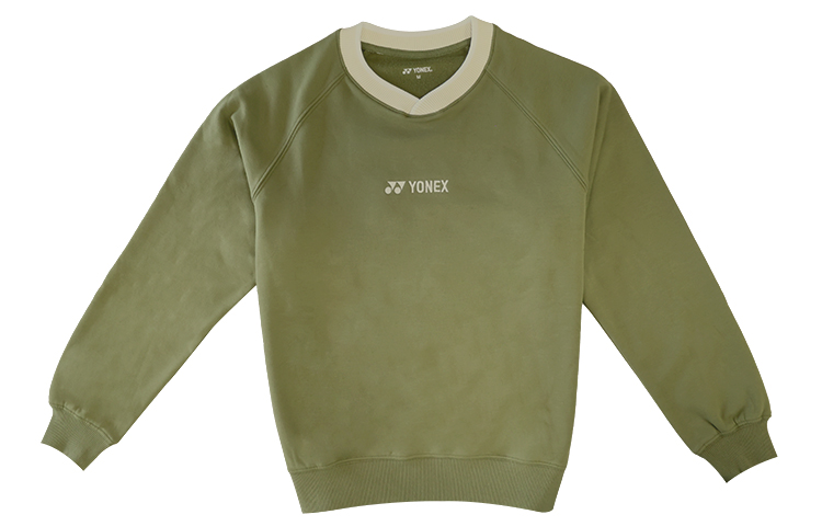 Yonex Pullover Hoodie with Back Letter Print and Fleece Lining 130053BCR