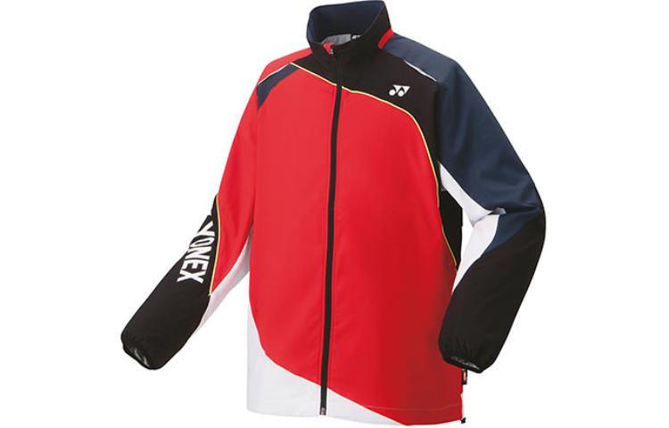 Yonex Red Colorblock Zip-Up Long-Sleeve Jacket 70087-496