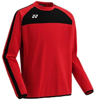 Yonex Red Crew Neck Long Sleeve Casual Sweatshirt FW5006J-001 Yonex Red Crew Neck Long Sleeve Casual Sweatshirt FW5006J-001