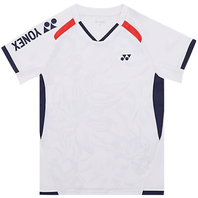 Yonex Baju-T Retro Leher-V Lengan Pendek Warna Blok 110084BCR Buy Yonex Baju-T Retro Leher-V Lengan Pendek Warna Blok 110084BCR