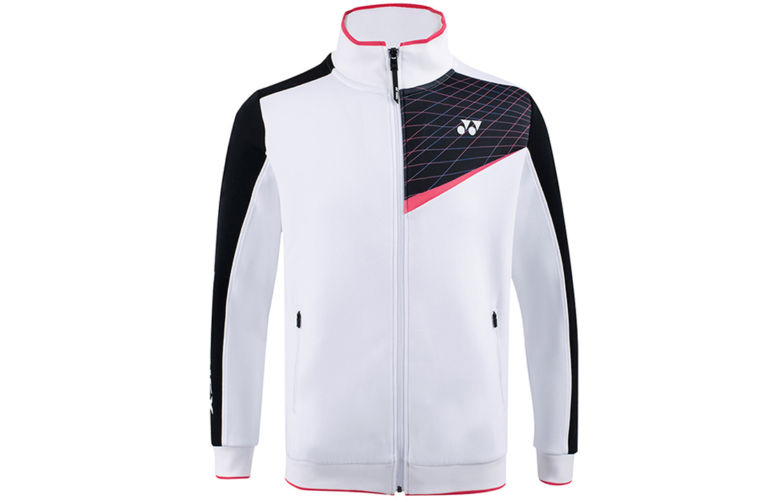 Yonex Select Series White Casual Sports Jacket with Stand Collar 150111BCR-011