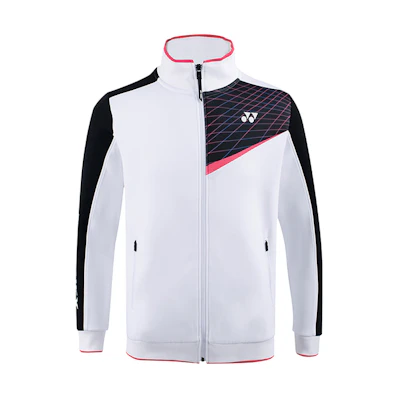 Yonex Select Series White Casual Sports Jacket with Stand Collar 150111BCR-011