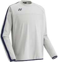 Yonex Silver Pullover Crew Neck Long Sleeve Sweatshirt FW5006-017 Yonex Silver Pullover Crew Neck Long Sleeve Sweatshirt FW5006-017