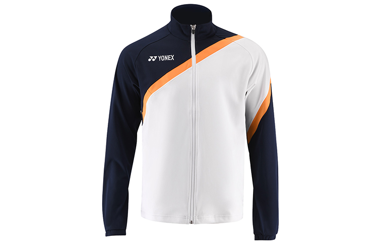 Yonex Tournament Series Casual Training Jacket - White and Navy (Unisex) 50115EX-100