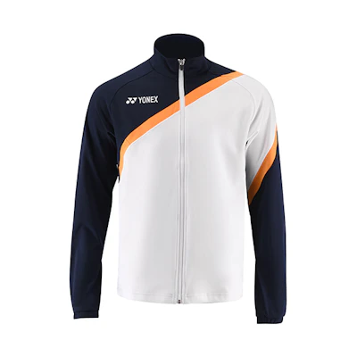 Yonex Tournament Series Casual Training Jacket - White and Navy (Unisex) 50115EX-100