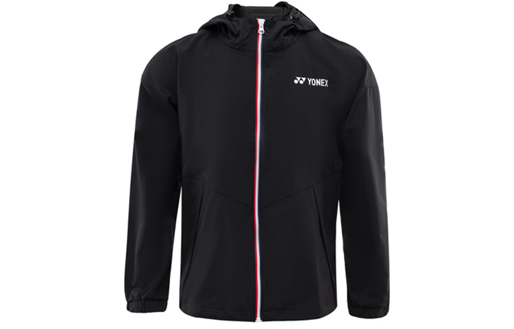 Yonex Training Series Black Logo Print Hooded Sports Jacket 150051BCR-007