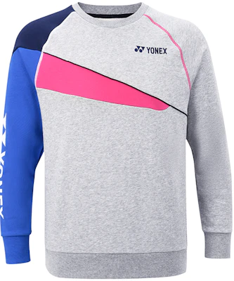 Yonex Training Series Crewneck Sweatshirt Warna Blok - Abu-Abu Ash 130041BCR-275 Buy Yonex Training Series Crewneck Sweatshirt Warna Blok - Abu-Abu Ash 130041BCR-275